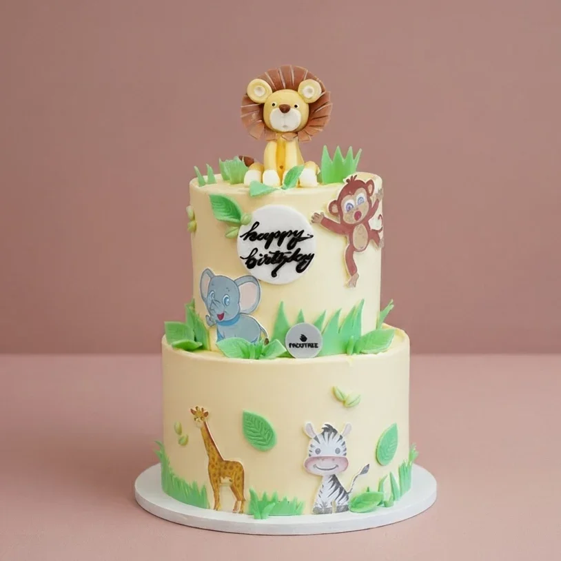 Jungle Fondant Cake