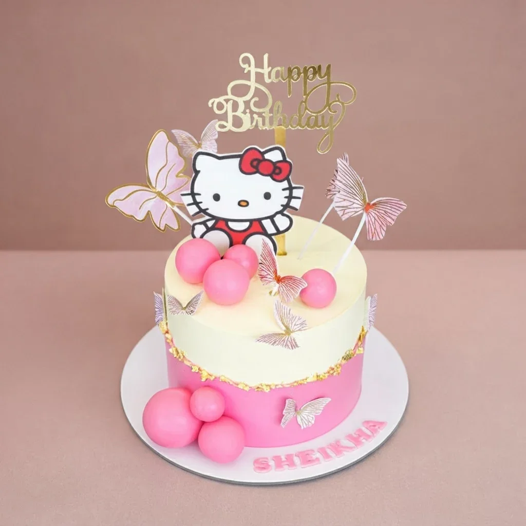 Pink Butterfly Cake