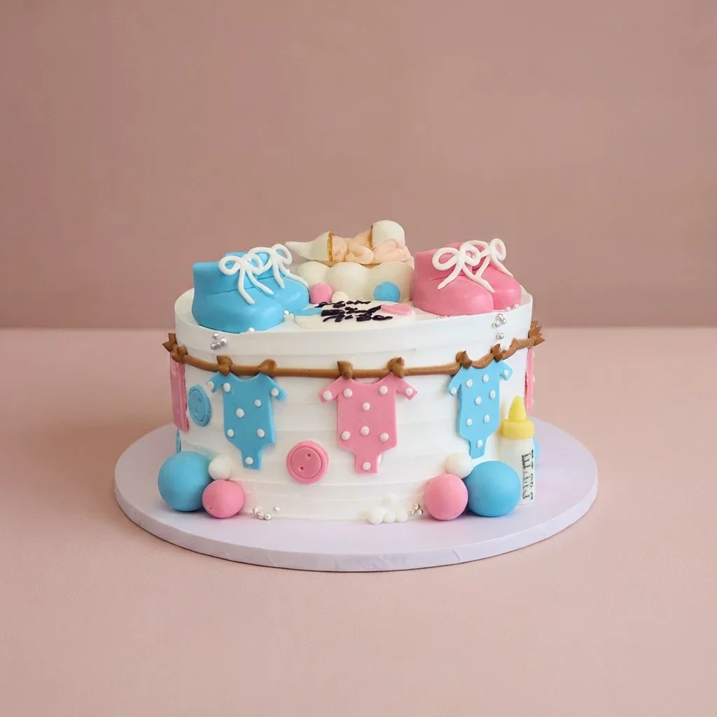 Gender Reveal Cake