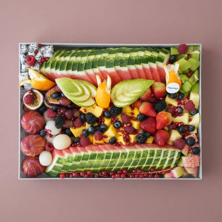 Beautiful Watermelon Cut Fruits Platter