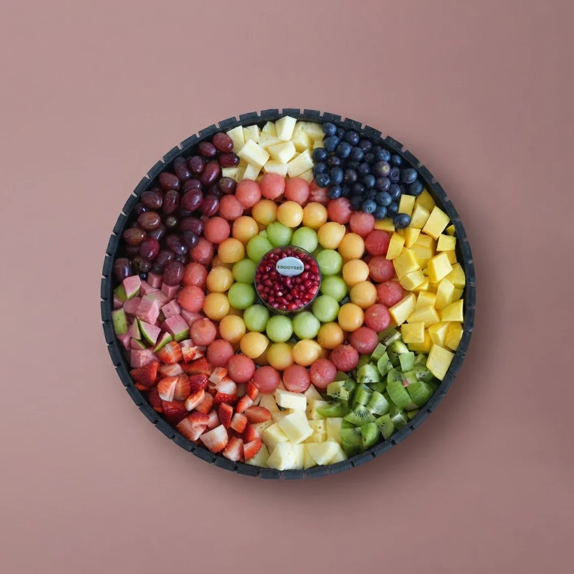 Cubes and Scoops Fruits Platter