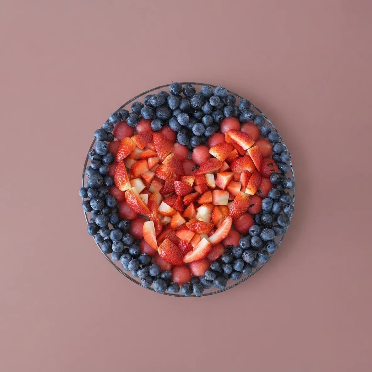 Heart Berry Platter