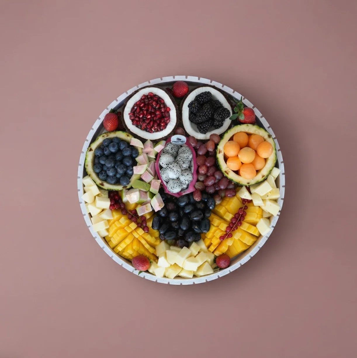 Berries in Pineapple Cup Platter
