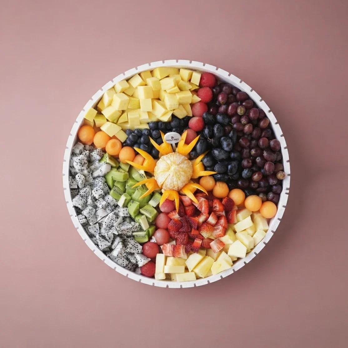 Dragon & Orange Cut Fruits Platter