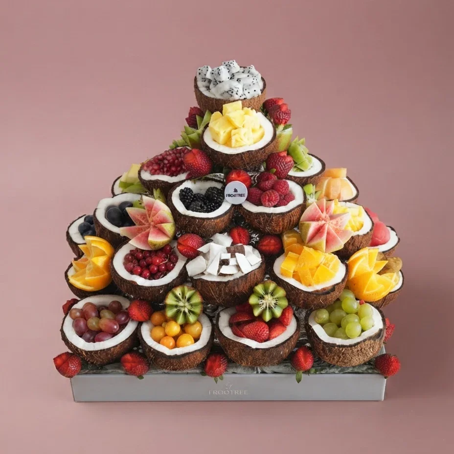 Step By Step Berries in Coconut Cup