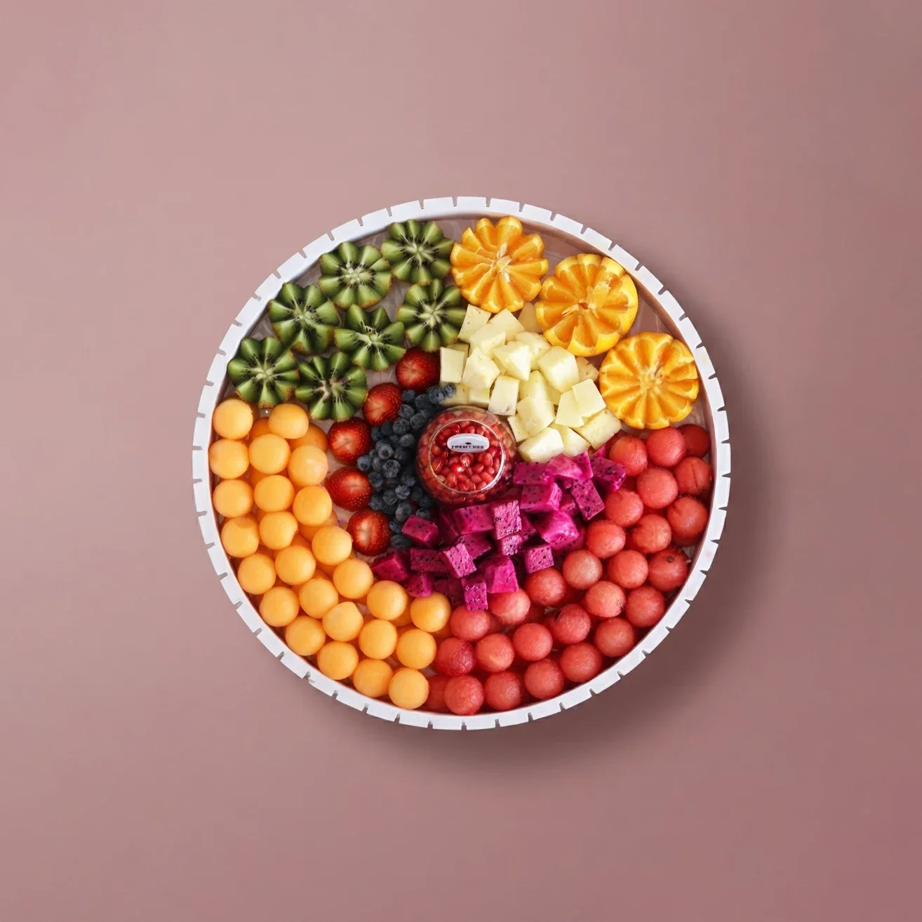 Melon Scoops and Berry Platter