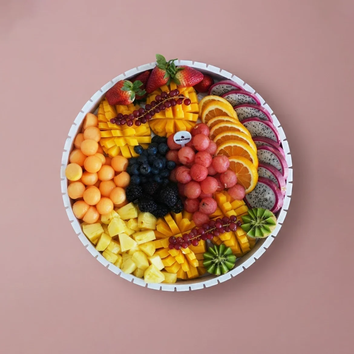 Orange and Dragon Fruit Platter