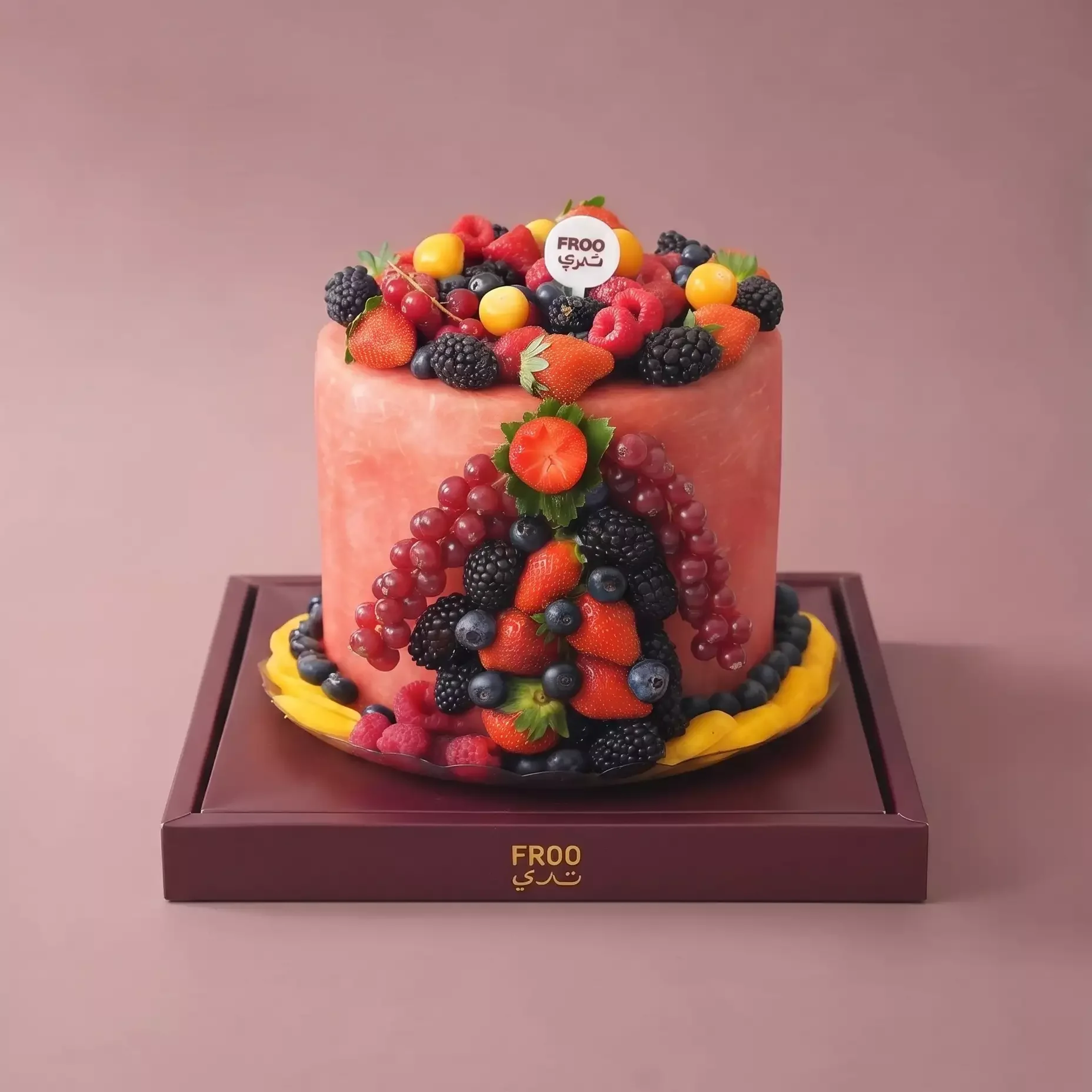 Pure watermelon cake