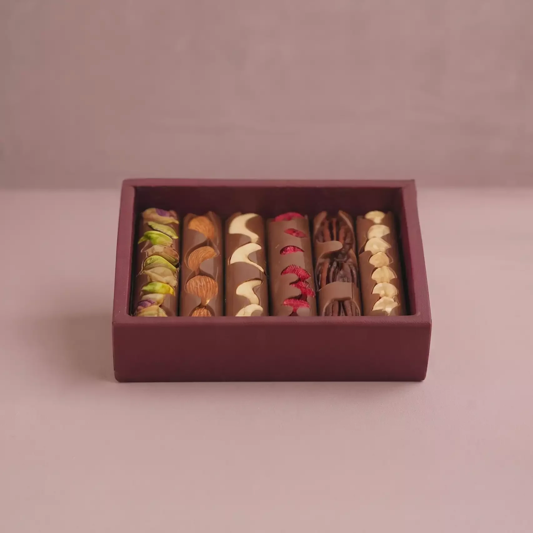 Chocolate and nuts mix box