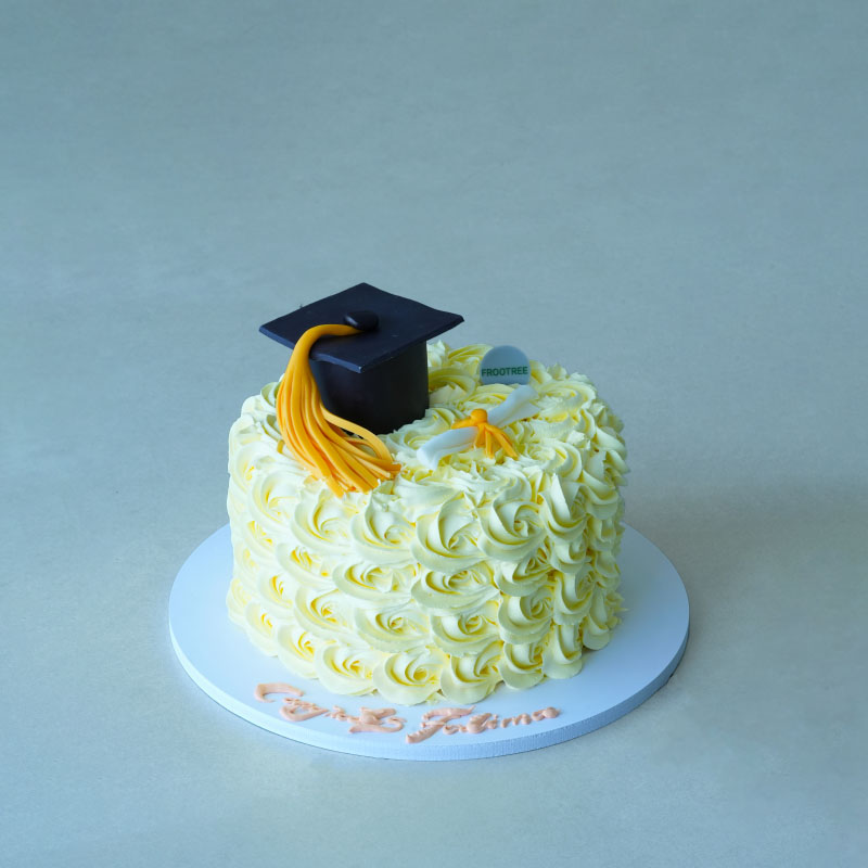Graduation Cream Cake